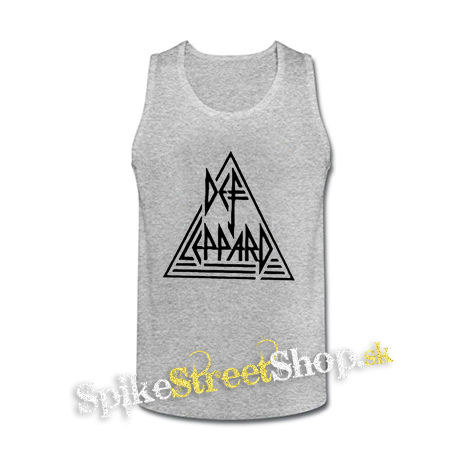 DEF LEPPARD - Logo - šedé pánske tielko