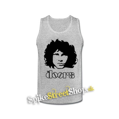DOORS - JIM MORRISON PORTRAIT Motive 1 NA CIERNE - šedé pánske tielko