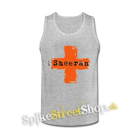 ED SHEERAN + - šedé pánske tielko