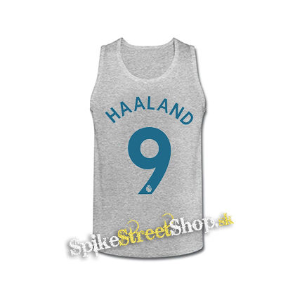 ERLING HAALAND - 9 BLUE - šedé pánske tielko