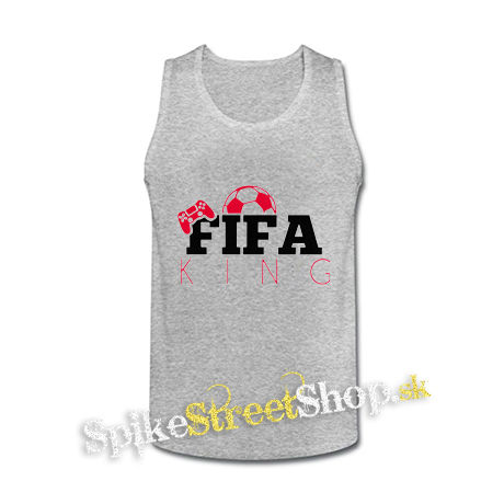 FIFA KING - šedé pánske tielko