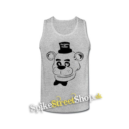 FIVE NIGHTS AT FREDDY´ S - Freddy Fazbear - šedé pánske tielko