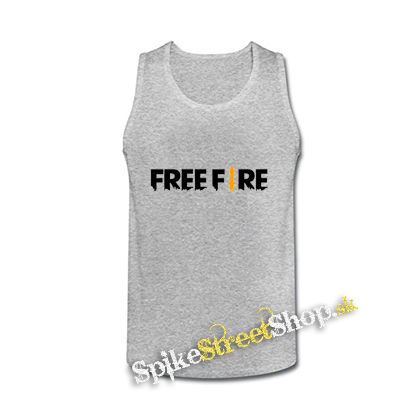 GARENA FREE FIRE - Logo - šedé pánske tielko