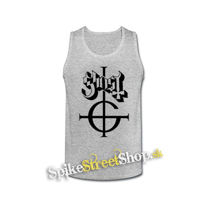 GHOST - Logo - šedé pánske tielko
