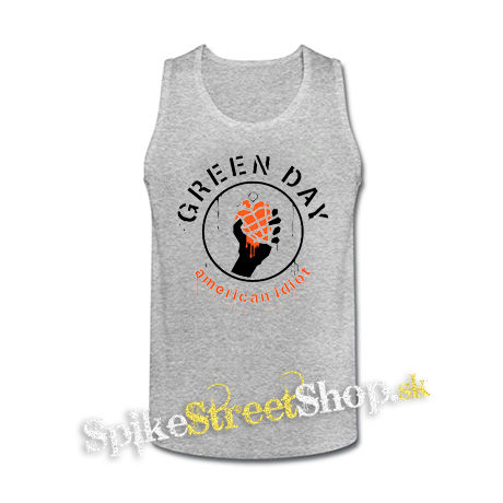 GREEN DAY - Bloody American Idiot - šedé pánske tielko