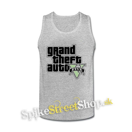 GTA - GRAND THEFT AUTO - V - - šedé pánske tielko