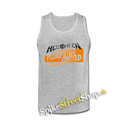 HELLOWEEN - Pumpkins United World Tour 2017-2018 - šedé pánske tielko
