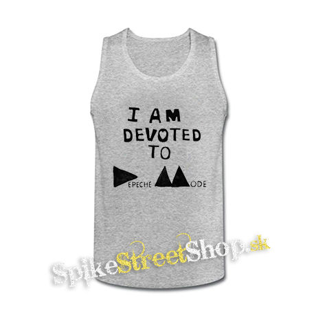 I AM DEVOTED TO DEPECHE MODE - šedé pánske tielko