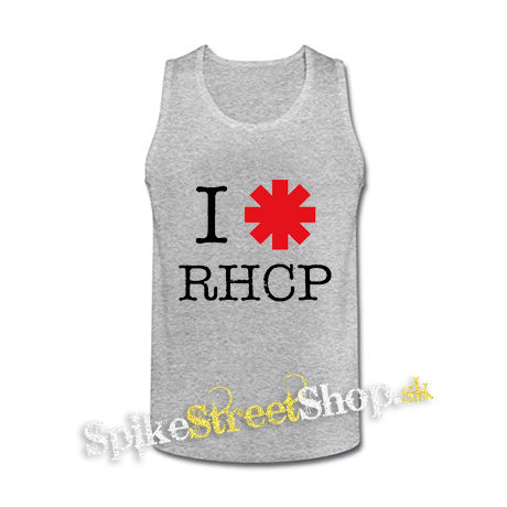 I LOVE RED HOT CHILI PEPPERS - šedé pánske tielko