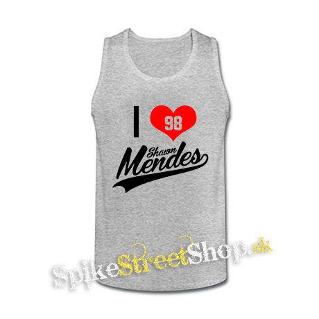 I LOVE SHAWN MENDES - šedé pánske tielko
