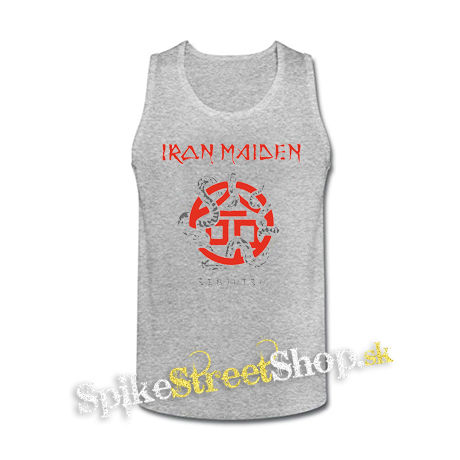 IRON MAIDEN - Senjutsu Snake - šedé pánske tielko