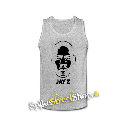 JAY Z -  Logo & Portrait - šedé pánske tielko