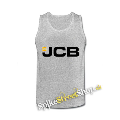 JCB - Logo - šedé pánske tielko