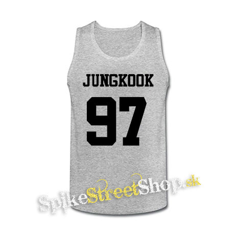 JUNGKOOK - 97 - šedé pánske tielko
