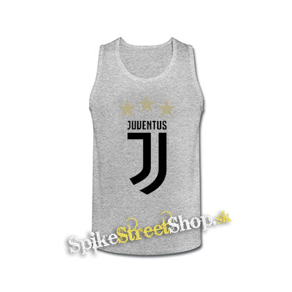 JUVENTUS FC - Logo Motive 2 Gold Star - šedé pánske tielko
