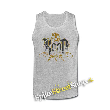 KORN - Logo Crest Bakersfield Gold - šedé pánske tielko