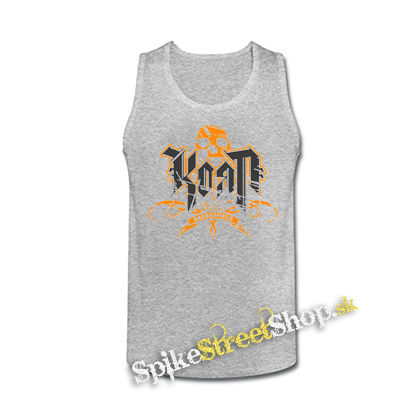 KORN - Logo Crest Bakersfield Orange - šedé pánske tielko