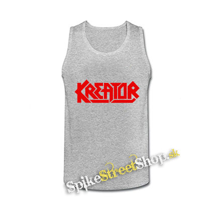 KREATOR - Logo Red - šedé pánske tielko
