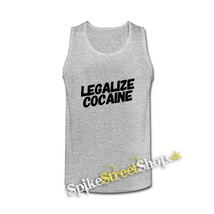 LEGALIZE COCAINE - šedé pánske tielko