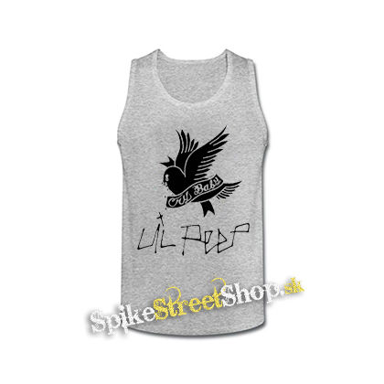 LIL PEEP - Logo Cry Baby - šedé pánske tielko