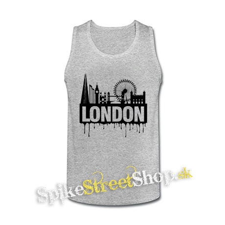 LONDON - šedé pánske tielko