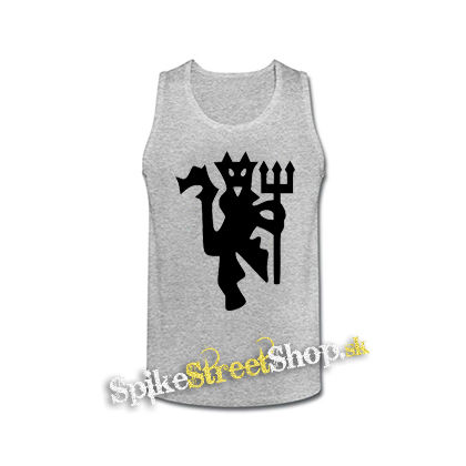 MANCHESTER UNITED - Devil - šedé pánske tielko