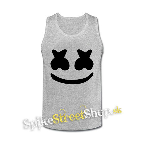 MARSHMELLO - BW Smile - šedé pánske tielko