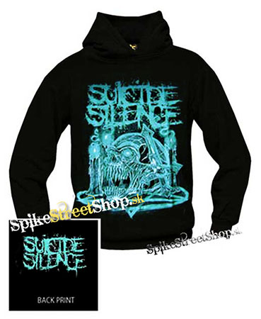 SUICIDE SILENCE - Turquoise Skull - čierna pánska mikina