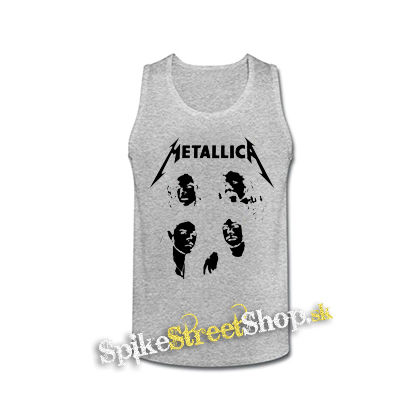 METALLICA - Band Justice Time - šedé pánske tielko