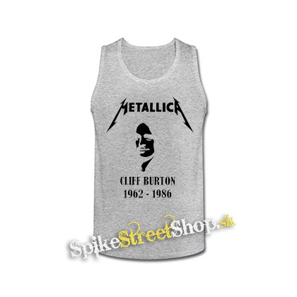 METALLICA - Cliff Burton 1962-1986 - šedé pánske tielko