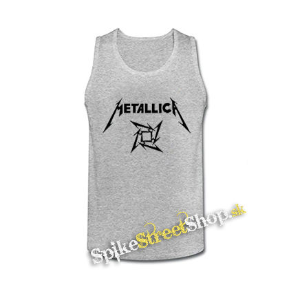 METALLICA - Ninja Logo - šedé pánske tielko