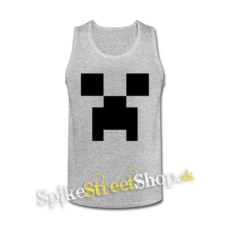 MINECRAFT - Creeper - šedé pánske tielko