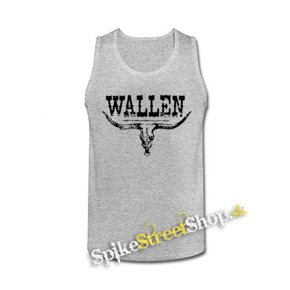 MORGAN WALLEN - Country Music Crest - šedé pánske tielko
