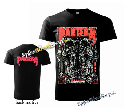 PANTERA - Totem Skull - čierne pánske tričko