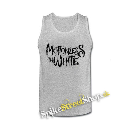 MOTINOLESS IN WHITE - Logo - šedé pánske tielko