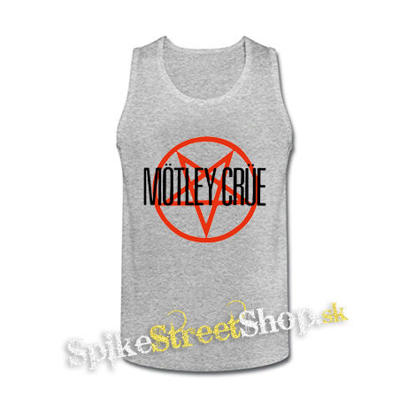 MOTLEY CRUE - Logo Pentagram - šedé pánske tielko