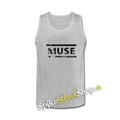 MUSE - Crash Logo - šedé pánske tielko