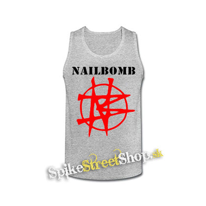 NAILBOMB - Logo Crest - šedé pánske tielko