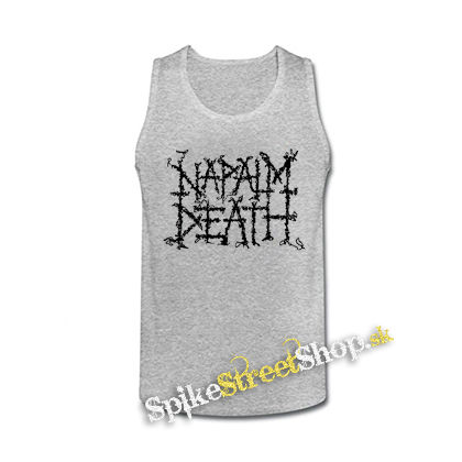 NAPALM DEATH - Logo - šedé pánske tielko