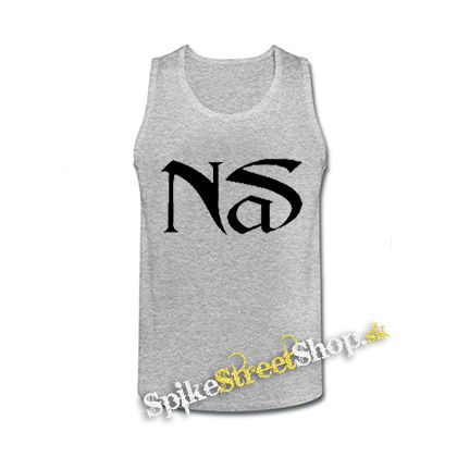 NAS - Logo Hip Hop Legend - šedé pánske tielko