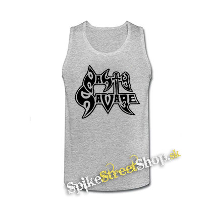 NASTY SAVAGE - Logo - šedé pánske tielko