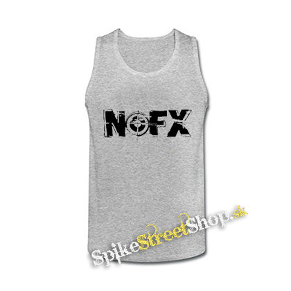NOFX - Logo - šedé pánske tielko