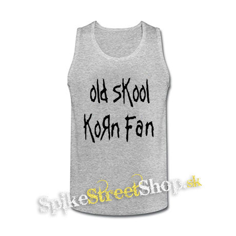 OLD SKOOL KORN FAN - šedé pánske tielko