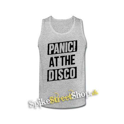 PANIC AT THE DISCO - Big Logo - šedé pánske tielko