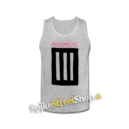 PARAMORE - 3 Bar - šedé pánske tielko