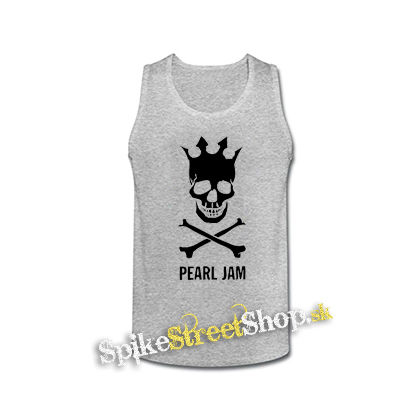 PEARL JAM - Skull - šedé pánske tielko
