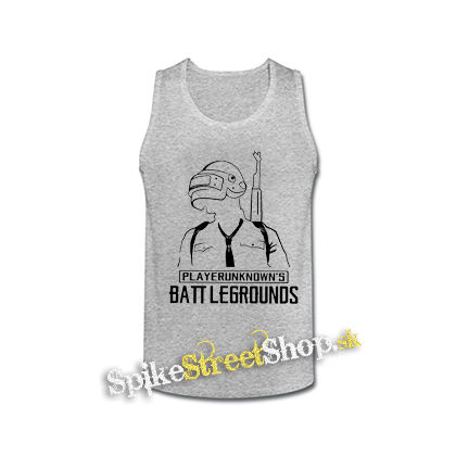 PUBG - Crest - šedé pánske tielko