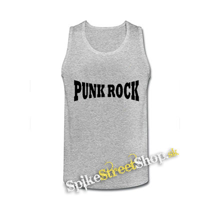PUNKROCK - Logo Motív 1 - šedé pánske tielko