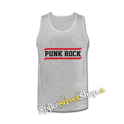 PUNKROCK - Logo Motive 3 - šedé pánske tielko