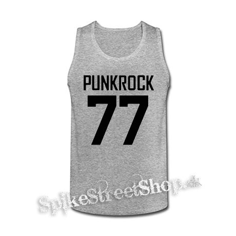 PUNKROCK 77 - Logo Motive 2 - šedé pánske tielko